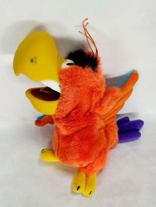 Stained Disney Aladdin Iago 12 " Parrot Bird Applause Plush Hand Puppet