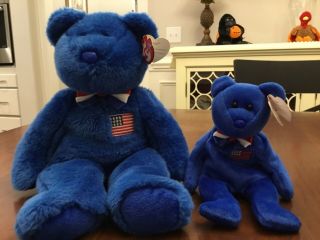 John The Ty Beanie Buddy (2006) And John The Ty Beanie Baby (2004) Together