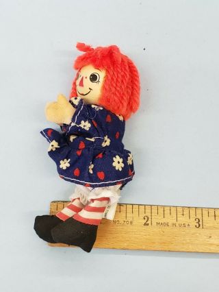 Clip on Hand Grabber Pencil Hugger doll Retro vintage 1970 ' s Raggedy Ann Toy 3