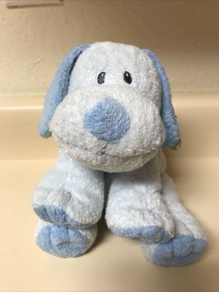 Baby Ty - Baby Whiffer Blue Dog Pluffies - Stuffed Plush Toy - With Ear Tag