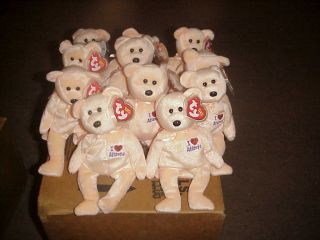 (1) Dozen) Ty I Love Atlanta Bears Birthday Dec 29,  2003 Mwmt