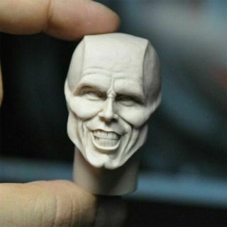 Unpainted 1/6 Jim Carrey Mask Head Sculpt Fit 12  Male Figure Body Model Toys