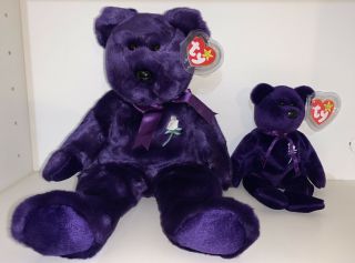 Ty Princess Diana Beanie Baby 2 Retired Bear Collectibles 12 In And Org Bear