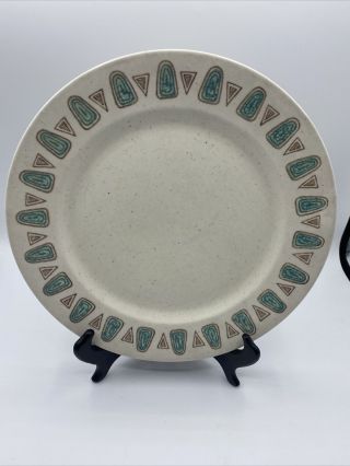 Metlox Pottery Poppy Trail Navajo Dinner Plate 10.  5 " Mid Century Modern Vintage