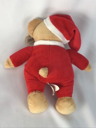 Dan Dee Tan Teddy Bear Plush Stuffed Animal Red Santa JESUS LOVES ME Plush Toy 3