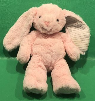 Kids Preferred Bunny Rabbit Plush Pink Gray Ears Soft 12” 2018 Machine Washable