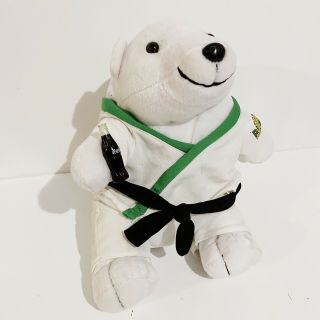 Coca - Cola Brasil Karate Sports Bear Vintage 2000 10 " Stuffed Plush Toy