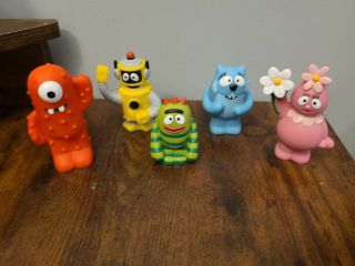Set Of 2008 Yo Gabba Gabba Spin Master Figures - All 5 Characters