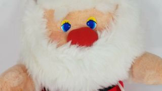 Vintage Well - Made Happiness Aid Santa Claus musical 13 inch Christmas plush 1988 2