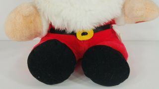 Vintage Well - Made Happiness Aid Santa Claus musical 13 inch Christmas plush 1988 3