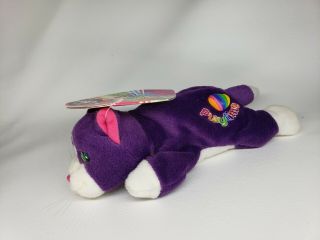 Lisa Frank Fantastic Beans Playtime Kitten Purple Cat 8” Bag Plush Has Tag 1998