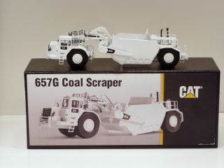 Caterpillar 657g Coal Scraper - " White " - 1/87 - Ccm - Brass - Mib