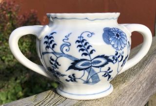 Blue Danube Sugar Bowl Made In Japan No Lid Blue Flowers On White