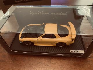 Ignition Model 1/18 Mazda Rx - 7 Fd3s Yellow Ig2228 Re Amemiya Initial D Rx7 Rare