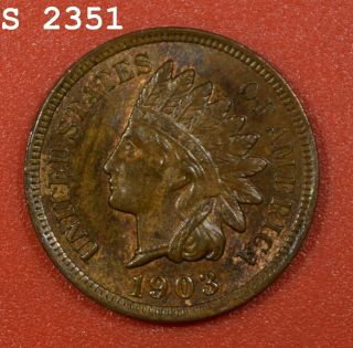 1903 Indian Head Cent " Ch Bu " S/h After 1st Item