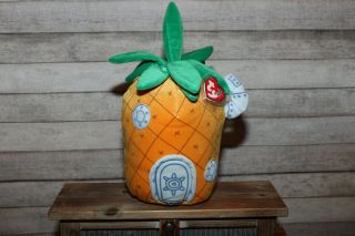 Ty Beanie Buddy - Spongebob Squarepants - Pineapple Home W/ Tags - 2004