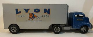 Smith - Miller Lyon Van Lines Advertising Toy Truck Vintage Antique