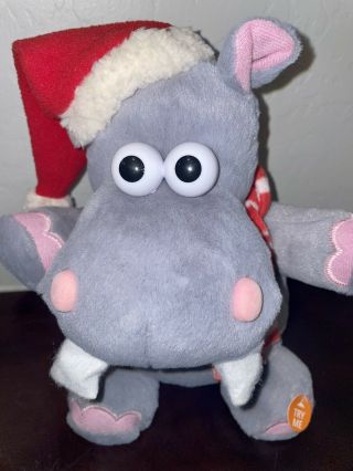 Dan Dee Collectors Choice Christmas Singing Interactive Hippo Plush Toy 2014