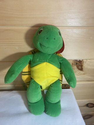 Vintage 1986 Franklin Turtle Kidpower Nelvana 14 " Talking Stuffed Plush Interact