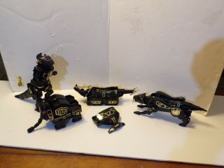 Bandai Mighty Morphin Power Rangers Megazord Special Edition Black & Gold Parts