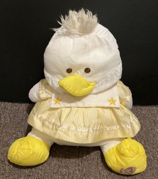 Vintage Fisher Price Puffalump White Duck Yellow Sailor Dress 1987