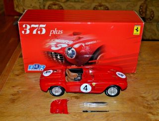 Bbr Models Ferrari 375,  1/18 Scale; Vgc; Red Racing Number 4