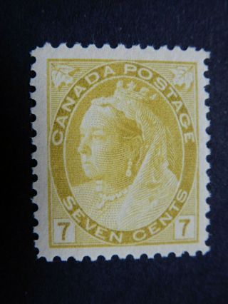 81 Mnh 7c Olive Yellow Queen Victoria " Numeral " Issue.  Cv=$900.  00