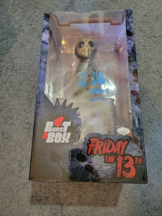 Burst A Box Friday The 13th Jason Voorhees Mezco Signed Very Good Conditon
