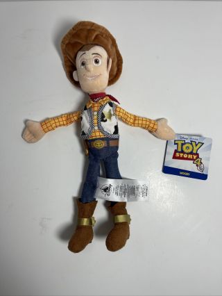 Disney Pixar Toy Story 4 Woody Plush Doll 12 " Tall Disney Store With Tags