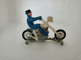Vintage Hotwheels 1973 Rrrumblers Boneshaker (blue Top Hat Rider)