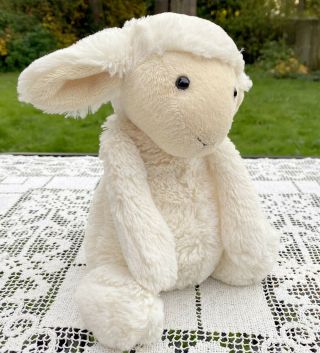 Jellycat London Soft White Lamb Sheep 11 " Plush Stuffed Animal Toy Lovie Infant