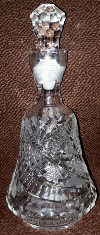 Vintage Karaffe,  6x Gläser Bleikristall Schleuderstern Stöpsel Edel 2