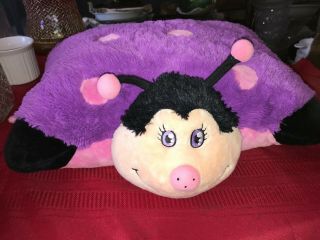 2009 My Pillow Pets Purple Pink Lady Bug 17” Limited Edition Plush Stuff Animal