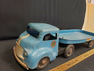 1950 ' s MINNITOY by OTACO - Flat Bed Steel Truck Toy 2