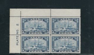 Canada 1933 Steamship Royal William Vf Mnh Plate Block Of 4