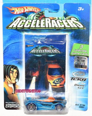 Hot Wheels Acceleracers Teku Chicane 4 Of 9 Factory Bad Card W,