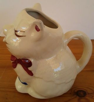 Vintage Shawnee Pottery USA Puss N Boots Cat Creamer Kitty Cream Pitcher 3