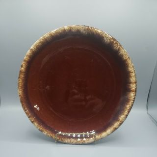 Vtg Hull Pottery Dinner Plate 10.  5 " Usa Brown Drip Oven Proof Multiple Available