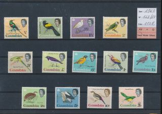 Lo66798 Gambia 1963 Animals Fauna Flora Birds Fine Lot Mnh Cv 110 Eur