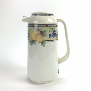 Mikasa Garden Harvest Thermal Carafe Coffee Thermos Insulated Pouring Picture