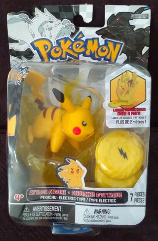 Pokemon Attack Figure B & W Series 2 Pikachu - Retail Package