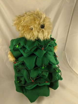 Brinton Angel Bear Plush Christmas Tree 15 " Lights Up Stuffed Animal Toy