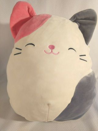 Large Squishmallow Karina The Cat Pink Gray 16 " Plush Pillow Soft Squeeze Pet