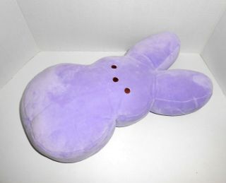 Peeps Marshmallow Purple Bunny Rabbit Large 17 " Bean Bag Bottom Plush Pillow
