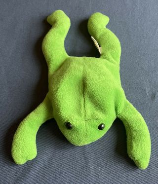 Ty Beanie Baby Legs The Frog 1st Gen Tush Tag Pvc