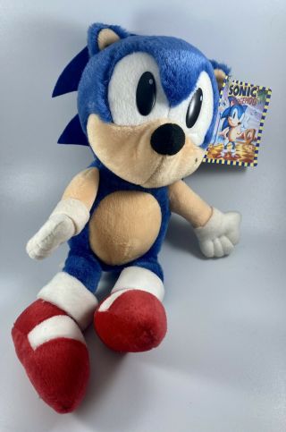 Sonic The Hedgehog 12” Plush Toy Sega 1993 Caltoy With Tag