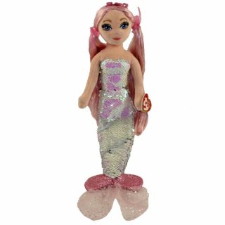 Ty Sea Sequins Plush Mermaid - Cora (medium Size - 18 Inch) - Mwmts