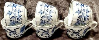 Vintage Blue Danube Japan Porcelain Set Of 6 Coffee/tea Cups 2.  5 " Banner Mark