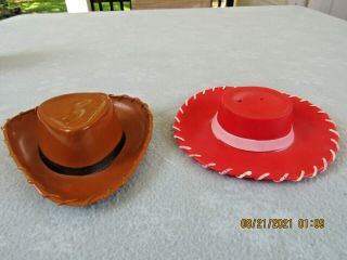 2 Disney Pixar Toy Story Replacement Hats For Woody & Jessie Dolls