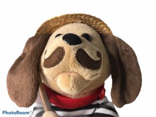 Cuddle Barn Gondolomio Dog Sings “o Solo Mio” Stuffed Animal Plush Singer 12 "